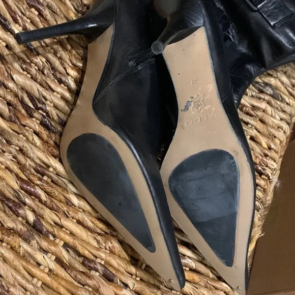 Gorgeous black high heels boots, size 37 - Picture 5 of 7